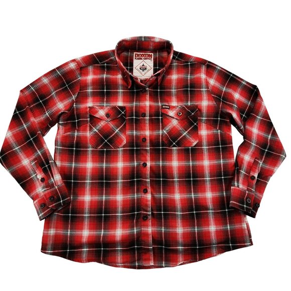 DIXXON Tops - Dixxon Flannel Company x Kustom Klover Cycles‎ Red Black Plaid Flannel Shirt 2X